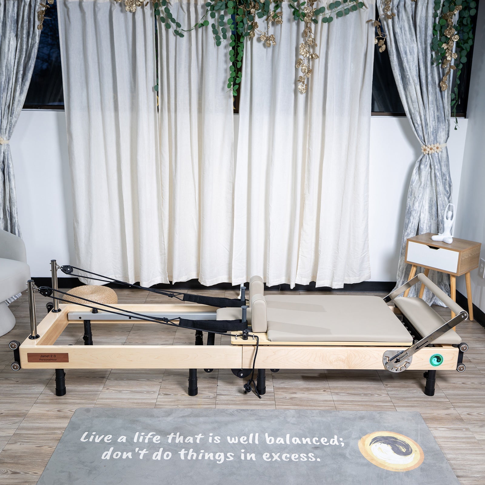 Janet Elite 2.0 – Foldable Pilates Reformer - RE015 -With Large Smart Screen