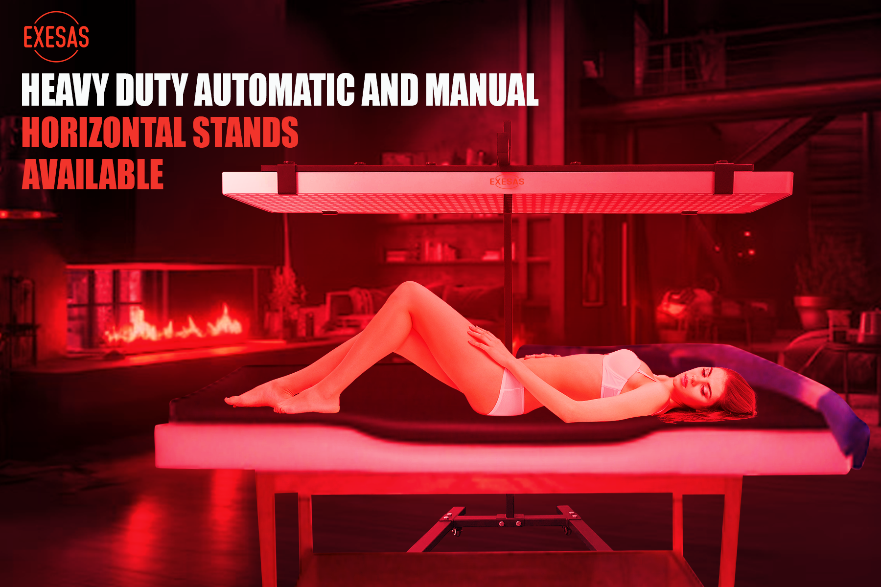EXESAS 1008 LED, 5040W Dual-Chip, Red Light Therapy Device for Full Body, 4-Wavelengths Infrared LED Panel for Skin, Recovery, Performance, Wellness