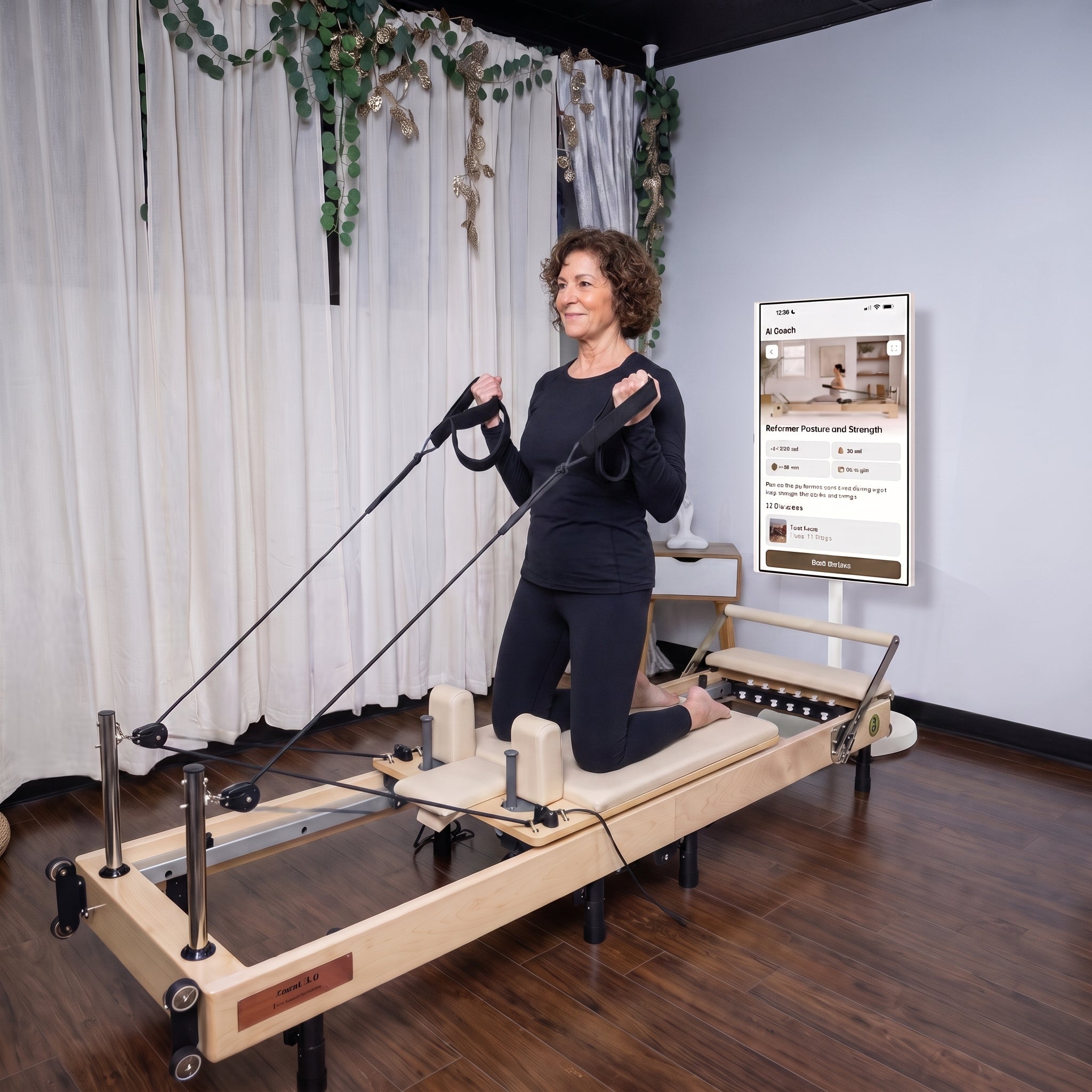 Janet Elite 2.0 – Foldable Pilates Reformer - RE015 -With Large Smart Screen